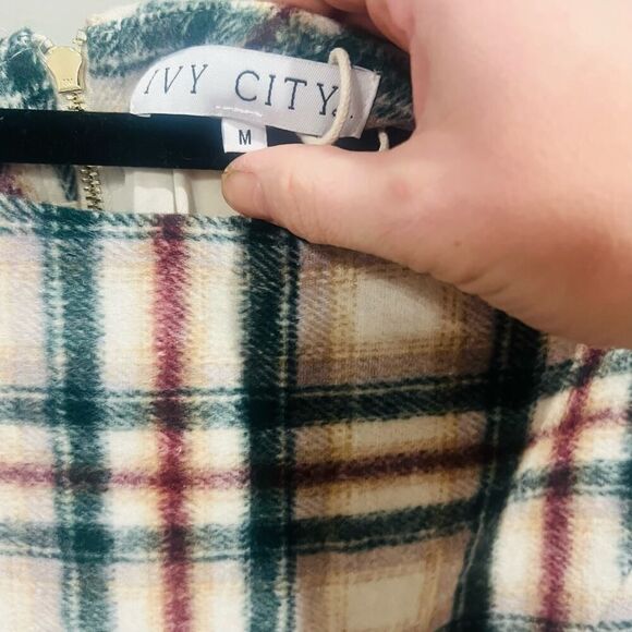 Ivy City Co. Molly Plaid Flair Dress size medium NWT - Picture 9 of 14